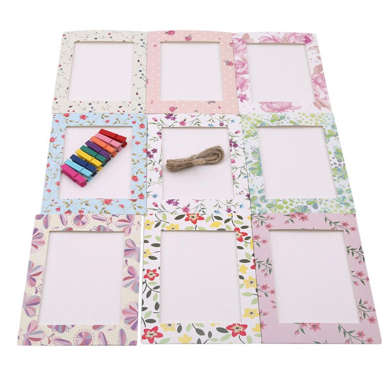 DIY Home Wall Decor Wall Hanging Cartoon Animals Paper Photo Frame For Baby Wedding Photo Frame