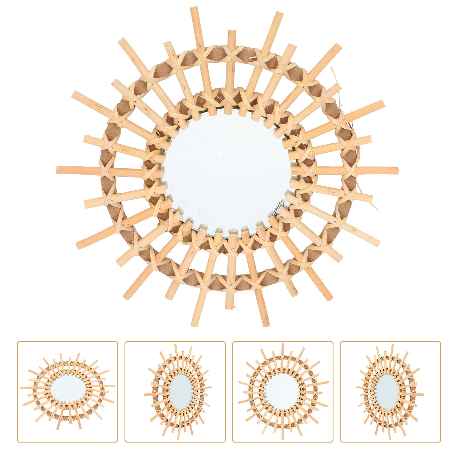 Wall-mounted Decorative Mirror Hanging Mirror for Home Bathroom: Default Title