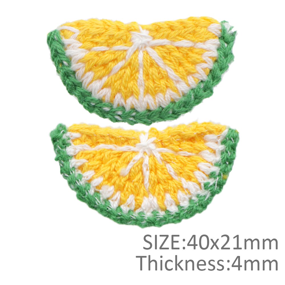 10pcs Handmade Woolen Yarn Crochet Knitted Carrot applique Patchwork DIY needlework sewing accessories Cloth patch,10Yc12529: 1107846001