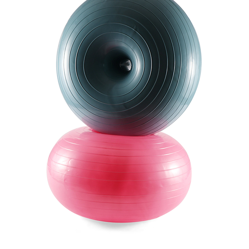 Inflatable Exercise Ball Donut Trainer Exercise Stable Yoga Fitness Accessories Portable Gym Home Strength Balance Training Ball