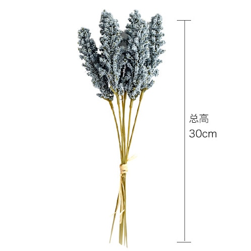 6 stk/pakke kunstig vanilje mini skum bær spids kunstige blomster buket til hjemmet plante vægdekoration korn plantebunke