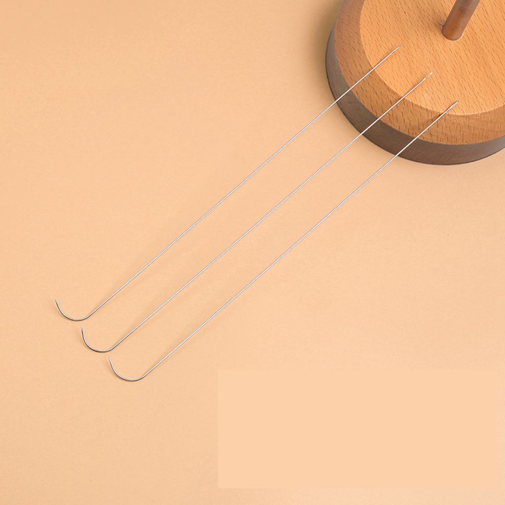 1/3 Pcs Curved Beading Needles Stainless Steel Curved Beading Needles For DIY Jewelry Making Sewing Tools: 3pcs B