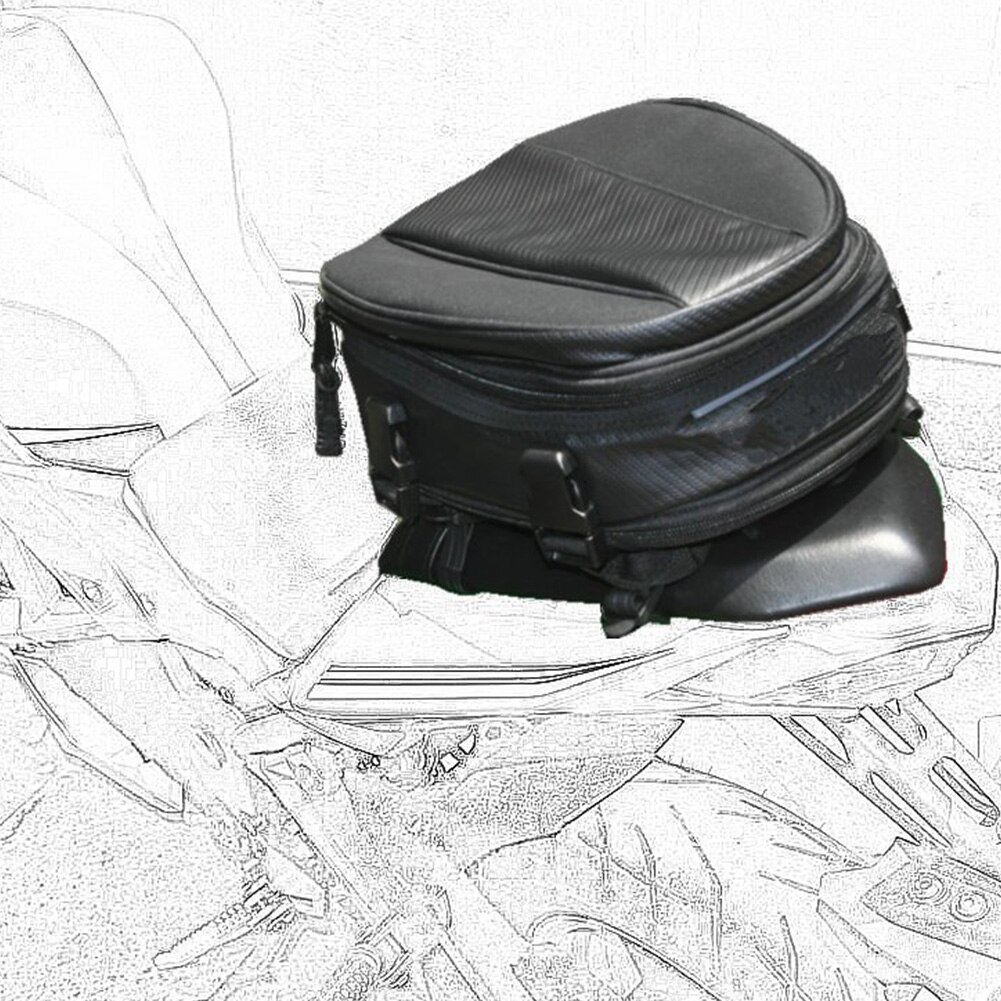 Multifunktionel universal bærbar sportsholdbar rytter med stor kapacitet bagsæde motorcykel hale taske vandtæt betræk