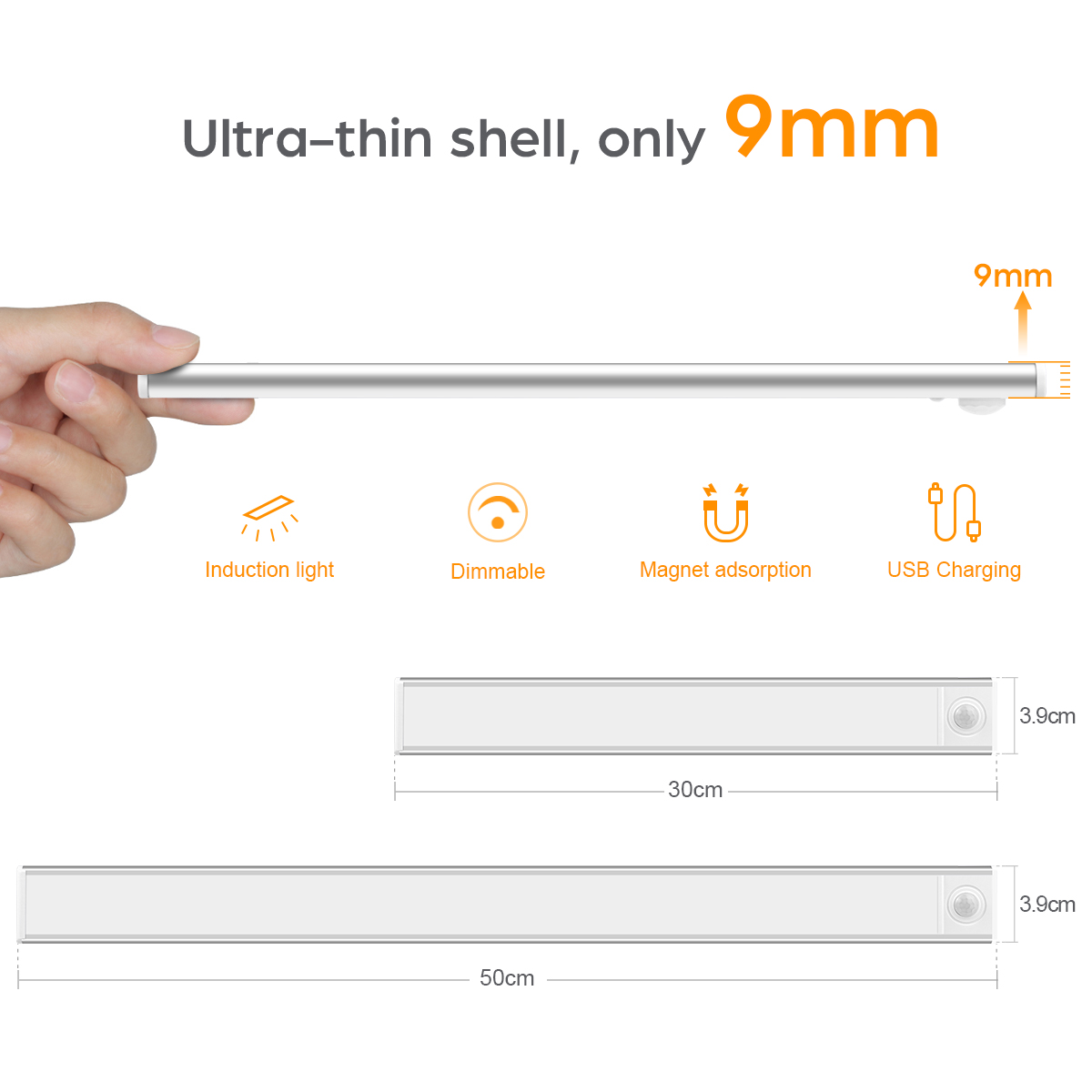 Wiederaufladbare Batterie LED Aluminium freundlicher Studie Buch Lichter Tisch Schreibtisch Lampen Nacht Zauberstab Lichter Für Garderobe Treppe Nacht