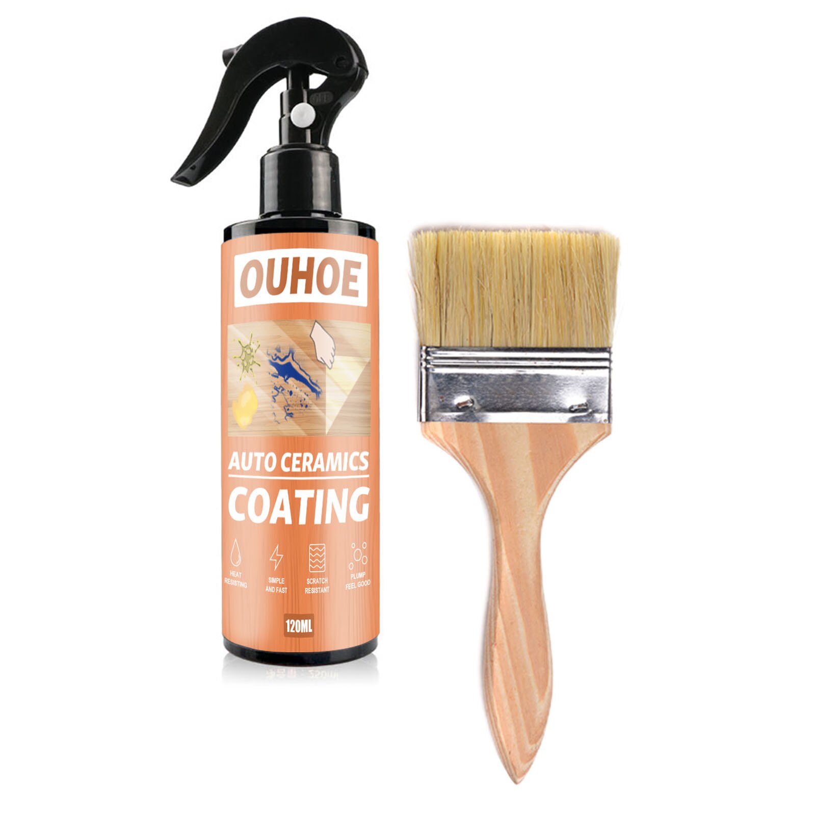 Meubels Tearable Lijm Verf Vloeibare Kristallen Film Waterdicht Hittebestendig Transparante Beschermende Film