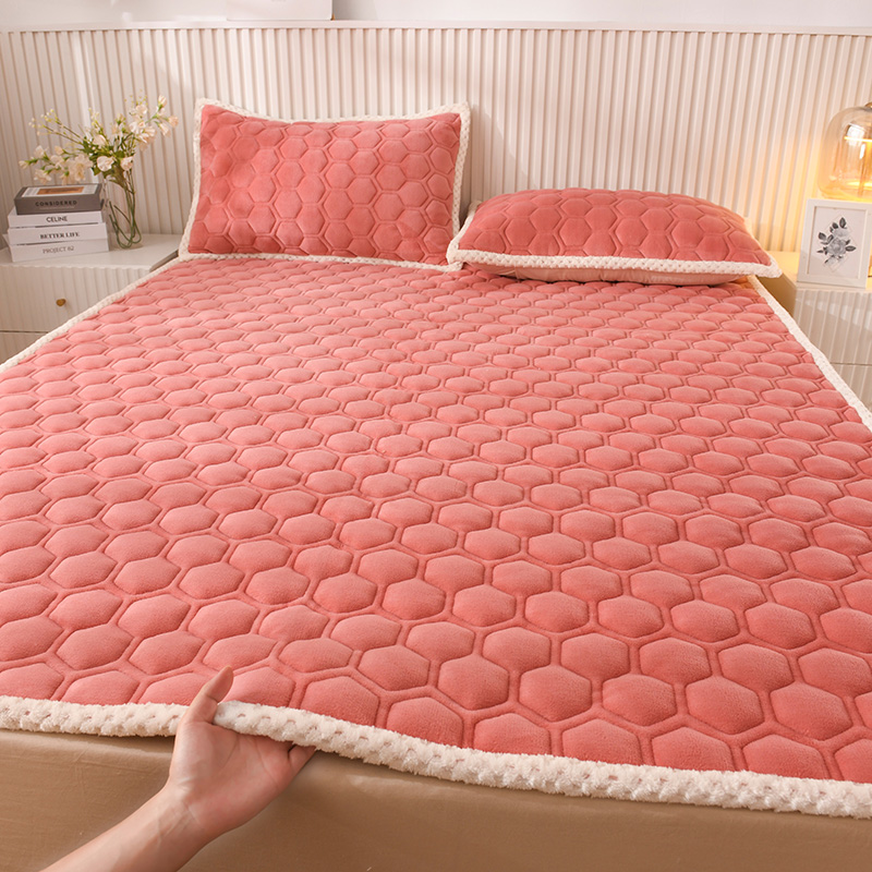 Seng topmadras studerende blødt quiltpude liggeunderlag husholdning soveværelsesmåtte gulv tatami seng pude antibakteriel madras: 1350mm x 1900mm / Lilla