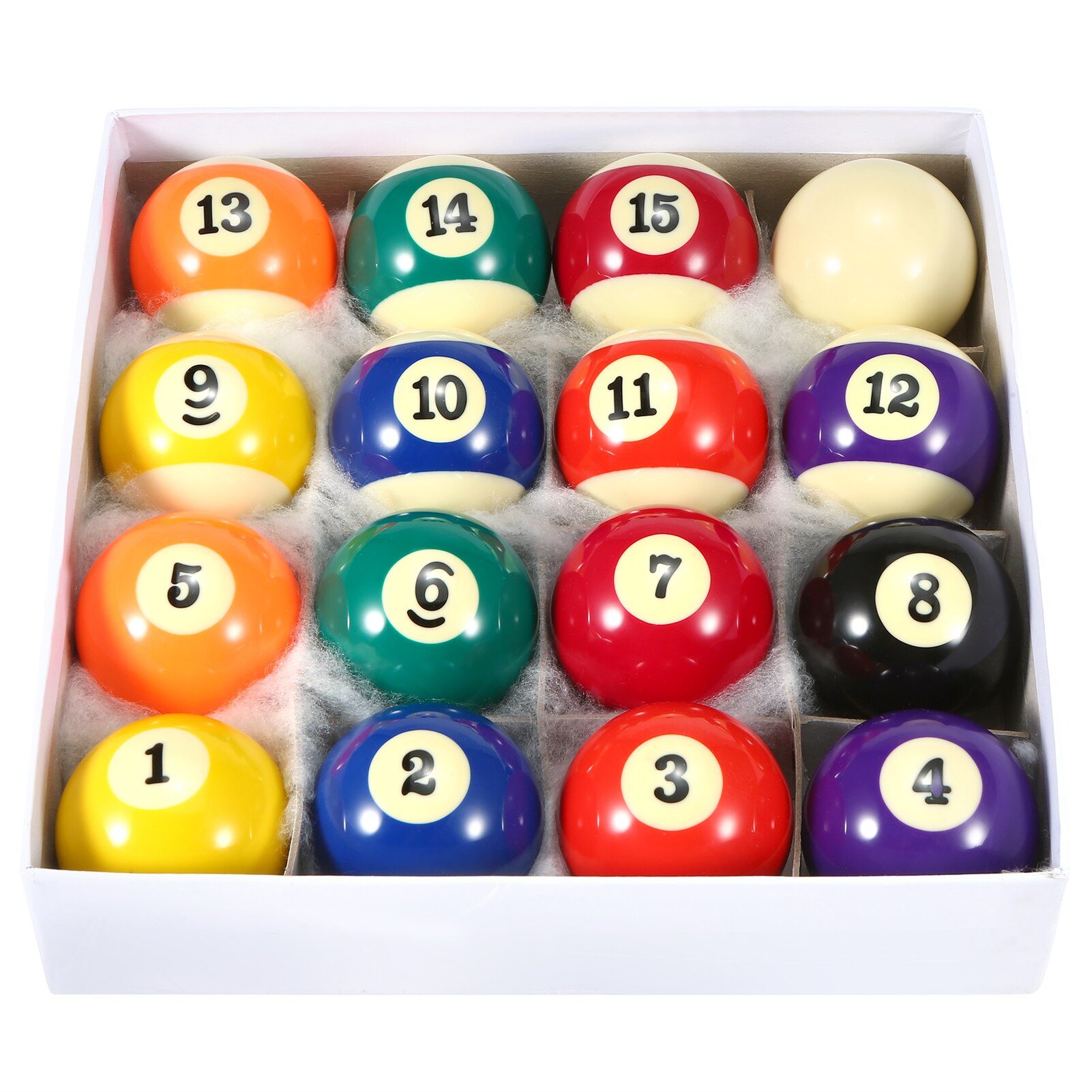 57.2Mm/52.5 Mm Biljart Ball Pool Ball Set Amerikaanse Standaard Biljartbal Set 16 Psc Ballen Duurzaam Synthetisch hars Zwembad Bal