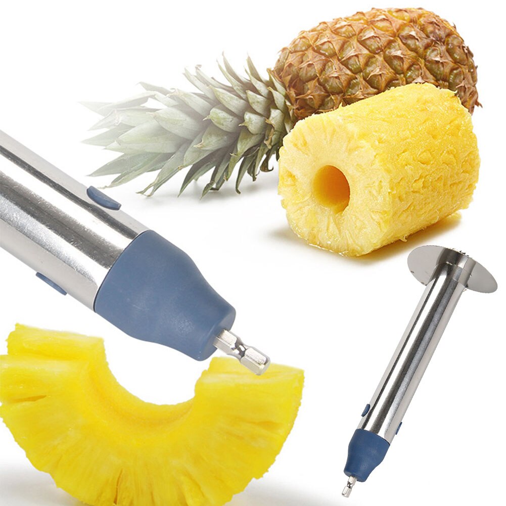 Lichtgewicht Praktische Core Remover Rvs Sterke Gelaste Sharping Elektrische Boor Snijden Fruit Ananas Makkelijk Schoon Veilig