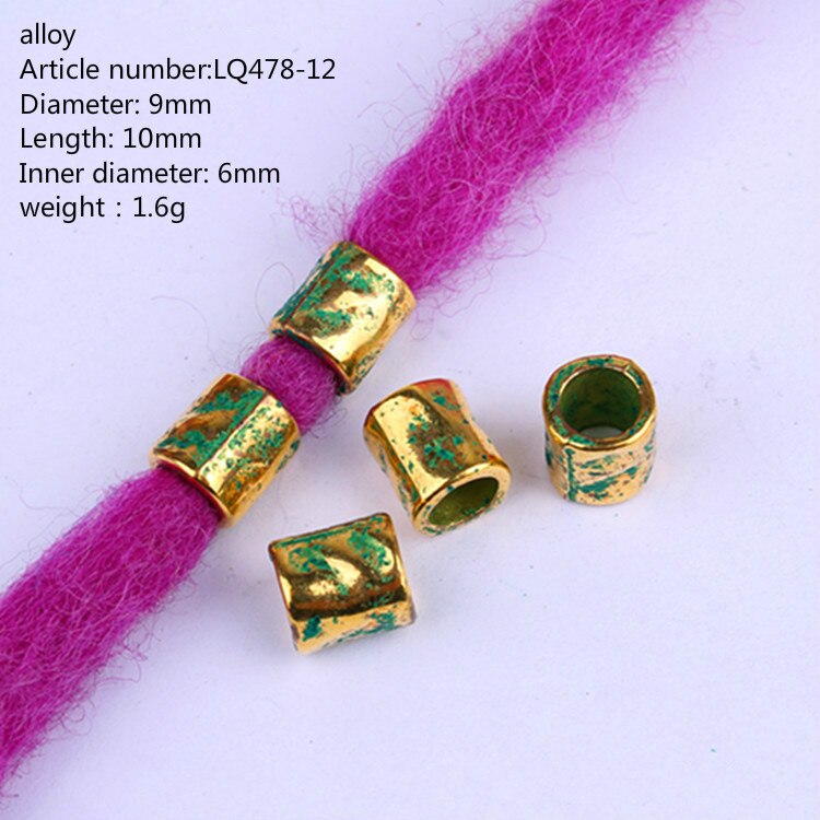 1-5 stücke Wikinger Rune Haar Bart für Haar flechten Schmuck, Der Haar Bart Handwerk Schmuck DIY Große See perle Zubehör: 5Stck   Nein.10