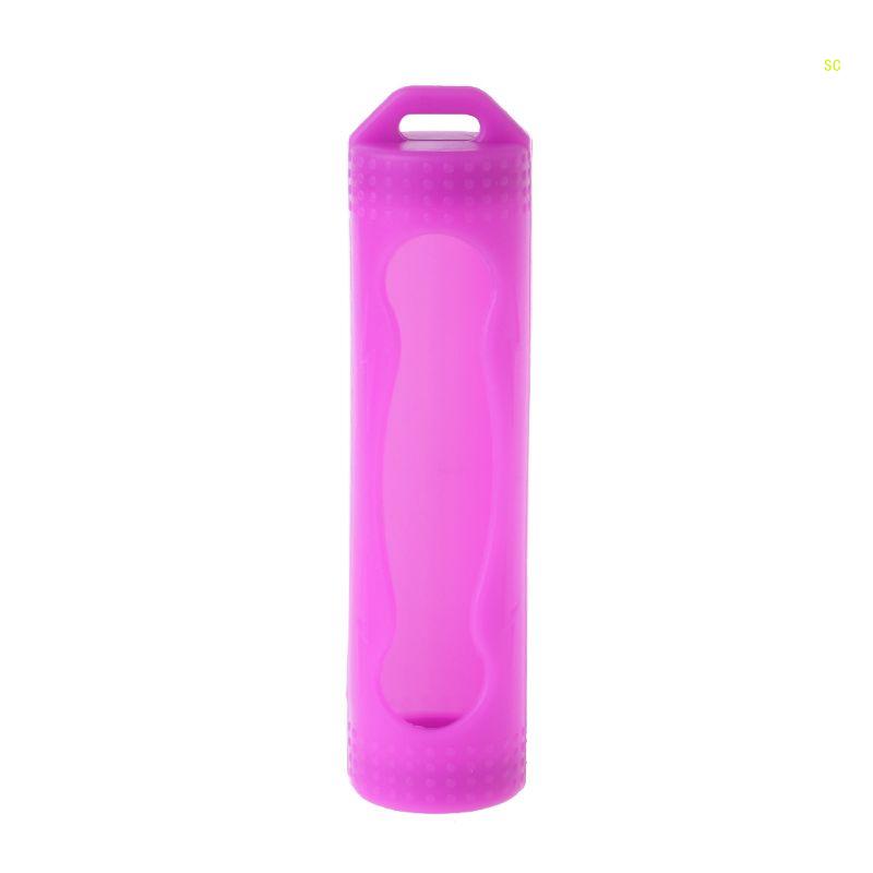 Housse protection en Silicone pour batterie 18650, protection, pochette pour batterie, directe: Violet