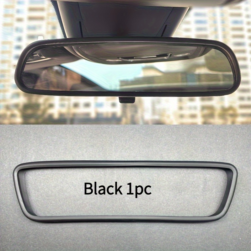 Bildekoration med beskyttelsesdæksel til indvendigt bakspejl, flerfarvet silikone antikollision, universel type: Guld