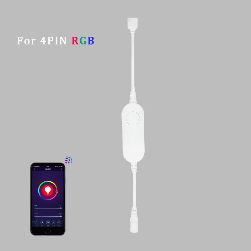 Tuya Wifi Smart Led Controller 4 Pin Rgb Led Strip Licht Contoller 5-24V App Remote Voice Control werken Met Alexa Echo Google: 1 to 1