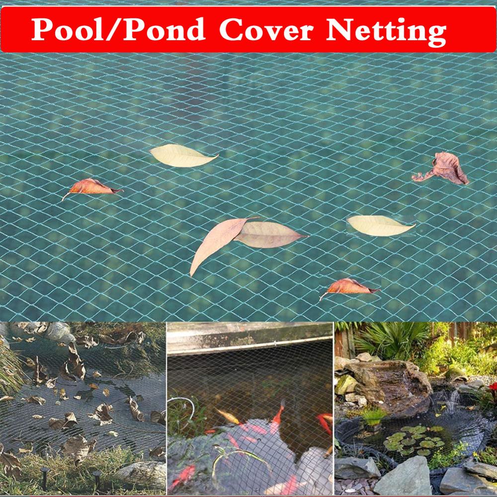 Dammskydd nät, koi damm täcka nät pool blad nät skyddar koi fisk från blåhäger fåglar katter hund rovdjur
