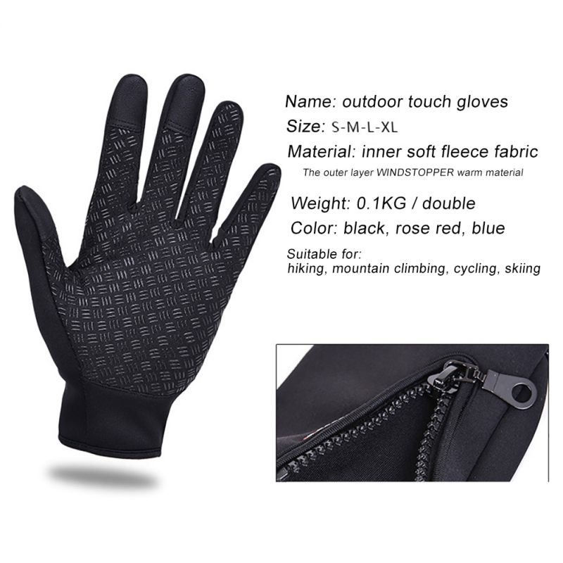 Wintermerk dames heren skihandschoenen snowboardhandschoenen motorrijden waterdichte sneeuw windstopper fiets handschoenen sml xl