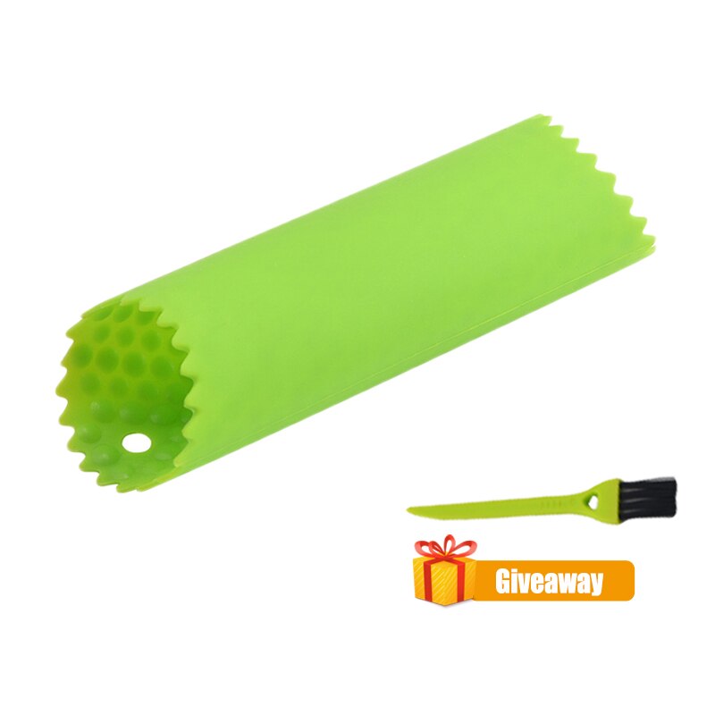 1Pc Silikon Knoblauch Schäler Knoblauch Rolle Stripper Silikon Knoblauch Schälen Rohr Aktualisierung Rolle Rohr Knoblauch Werkzeuge Küche Spielereien: Grün