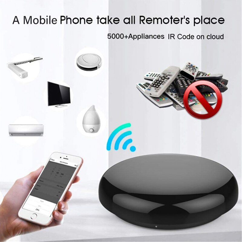 Aubess Smart Wireless WiFi-IR Remote Controller Tuya/Smart Life WiFi Infrared Remote Controller Via Alexa/Google Home Smart Home