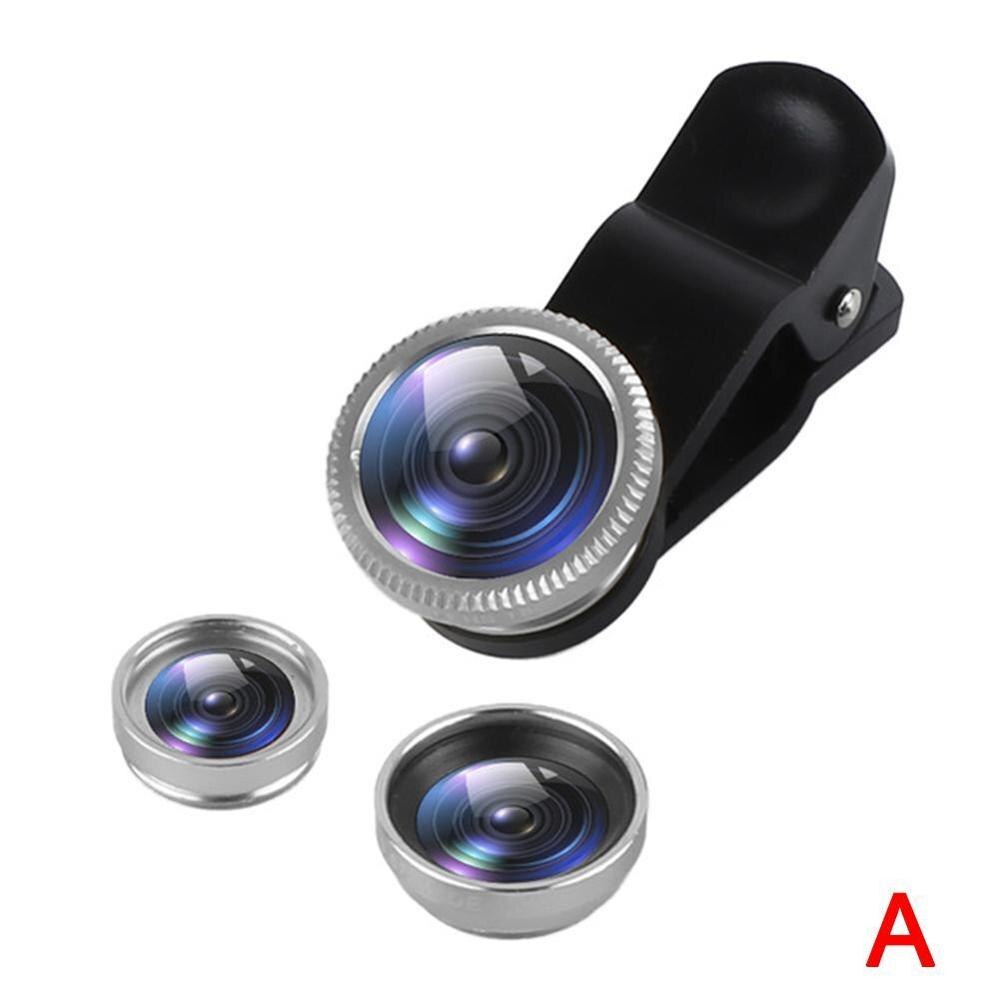 3 I 1 Vidvinkel Makro Fisheye Objektiv Kamera Ki Grandado