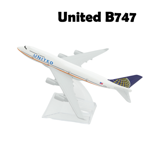 Scala Fedex Cargo Airplane lega Diecast Model 15cm World Aviation da collezione Souvenir giocattoli in miniatura per ragazzi: United B747