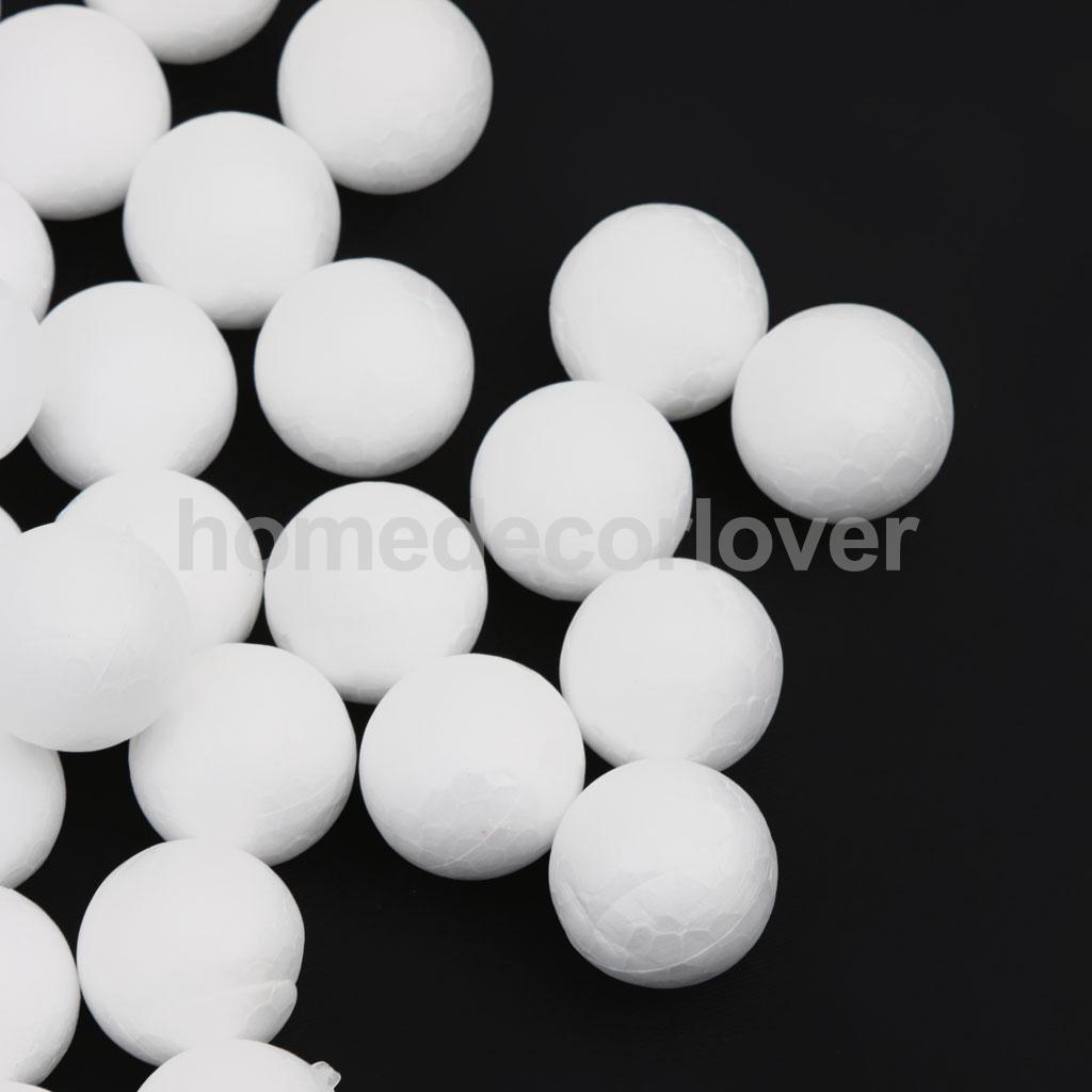 100 Bolas De Espuma De Poliestireno Blancas 10mm - Para Manualidades, Modelado, Decoración Y Proyectos Infantiles