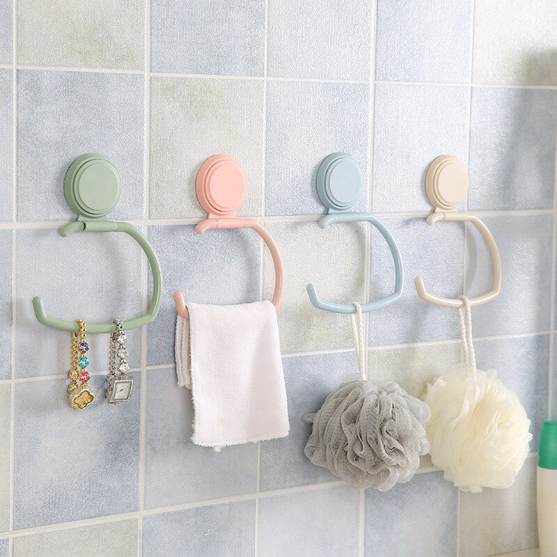 Toiletpapierhouders voor in de badkamer, hangende houder, organizer, handdoekhouder, opbergplank voor badpapier, zuignap, wandmontage