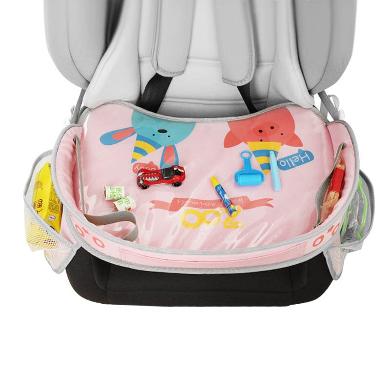 Corralito de coche para bebé, mesa impermeable, bandeja para asiento de coche, almacenamiento de juguetes para niños, soporte para bebé, mesa de comedor para niños, mesa para bebidas