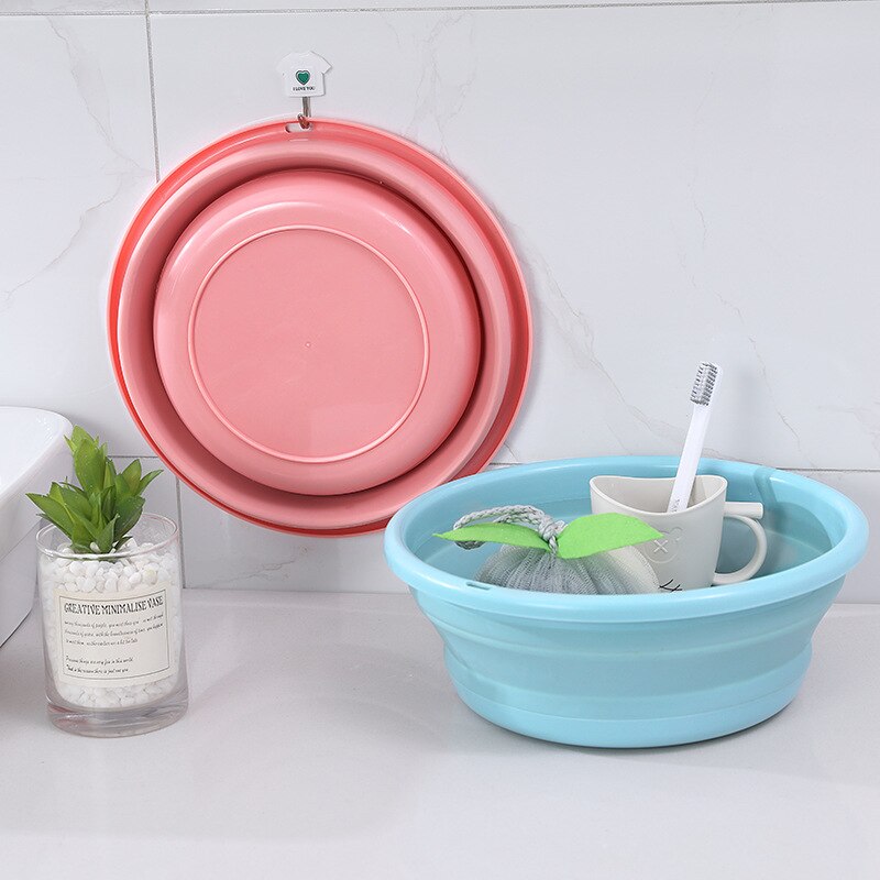Portable Folding Washbasin Tourism Camping Foldable Basin Bathroom Gadget Kitchen Household Cleaning Tools Car Wash Basins