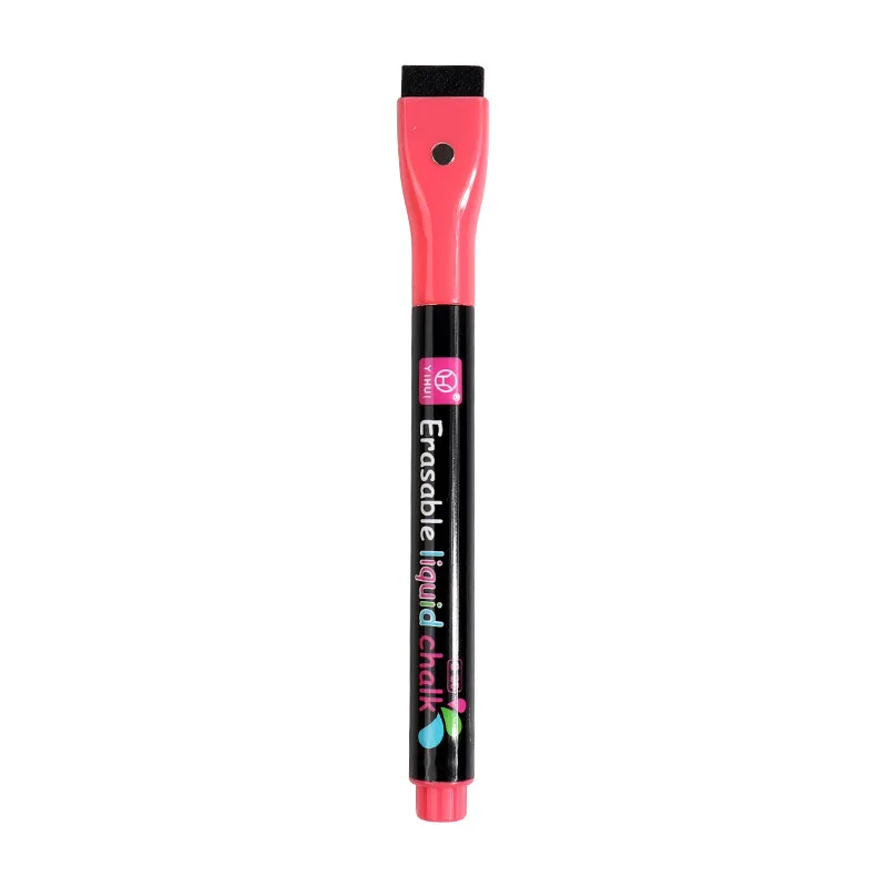 4/8 farbige magnetische, trocken abwischbare Marker, löschbare Whiteboard-Marker mit Radiergummi, LED-fluoreszierender Stift für Glas-Flüssigkreide: polieren