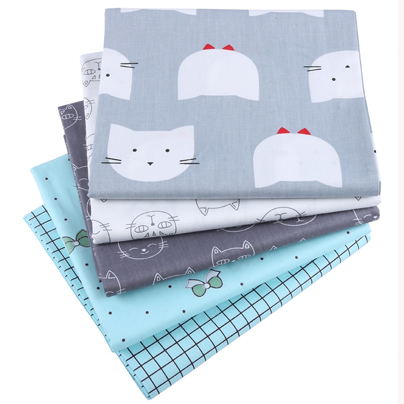 Nanchuang 5 Stks/partij Twill Katoen Stof Diy Handgemaakte Hometextile Patchwork Doek Voor Kussen Zakken Jurk Gordijn Patch Materiaal