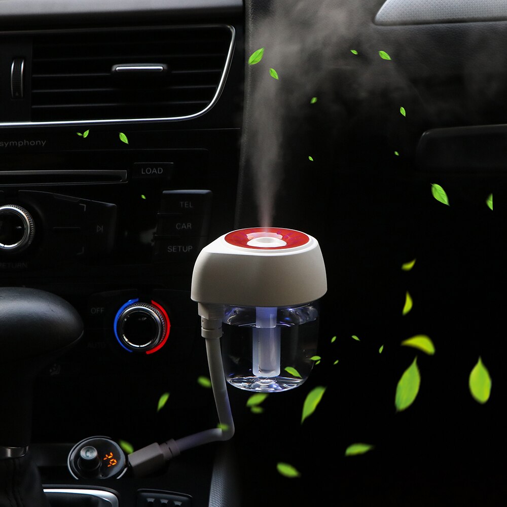 Onever bærbar 85ml usb bil diffusor tåke luftfukter diffusor ultralyd usb bil luft oppfriskning hjemme auto mini bil luftfuktere