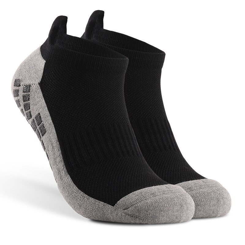 Calcetines antideslizantes con suela de silicona, para fútbol, competición , accesorios deportivos, unisex,: Black