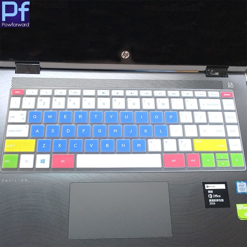 Laptop Keyboard Cover for HP Pavilion X360 14-BAxxxx/BFxxxx - Ultra-thin Silicone Protector: Candy Blue