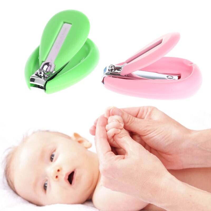 1pc bébé coupe-ongles sécurité Cutter enfant en bas âge infantile ciseaux manucure pédicure soins couleur aléatoire