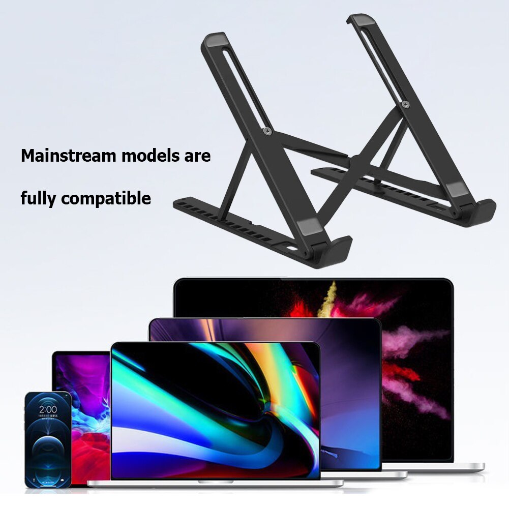 Portable Laptop Stand Aluminium Foldable Notebook Support Laptop Base Macbook Pro Holder Adjustable Bracket Computer Accessories