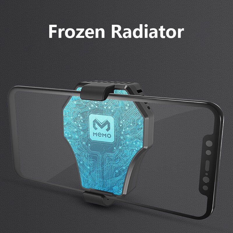 MEMO Mobile Phone Radiator Phone Game Cooling Fan Case Cold Wind Handle Fan DL01 For PUGB Phone Cooler Phone Cooling Fan Case