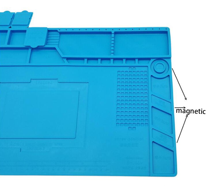 Sourcing Map Tappetino Saldatura Antistatico In Silicone 30x20cm - Resistente Al Calore 500°C, 2 Pezzi
