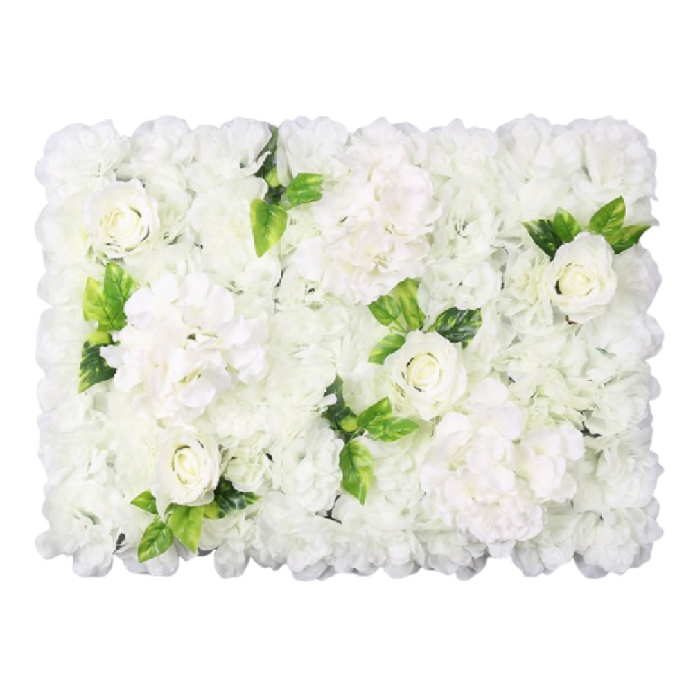 Handgemaakte Kunstbloemen Wandpanelen Realistisch 60x40cm Rozen Bruiloft Achtergrond Romantisch Duurzaam Zijden Rozen Bloemenwand: groen