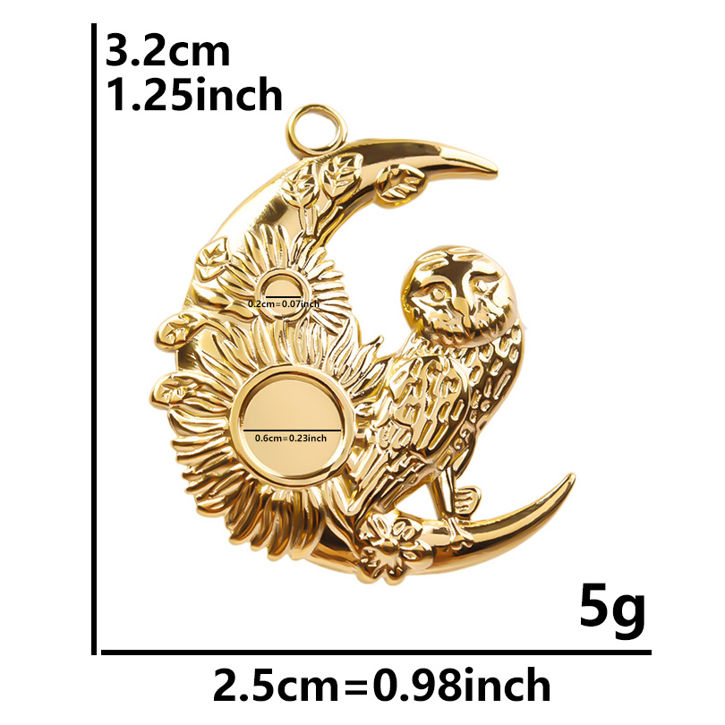 5 pezzi di moda uccello libellula ciondolo vero oro placcato in acciaio inossidabile con ciondolo a forma di farfalla per la creazione di gioielli breloques sfusi: Zinco nero placcato