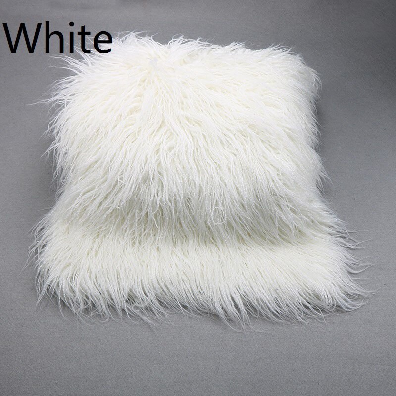 (100*70 Cm) Faux Fur Deken Mand Stuffer Mongolië Bont Fotografie Props Pasgeboren Fotografie Rekwisieten: White