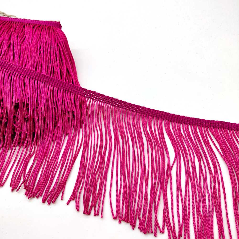 Beatiful-Cinta de encaje con ajuste de la franja de encaje, 10cm de ancho, ribete de franja de borlas para vestido latino, accesorios de vestuario DIY: Rose