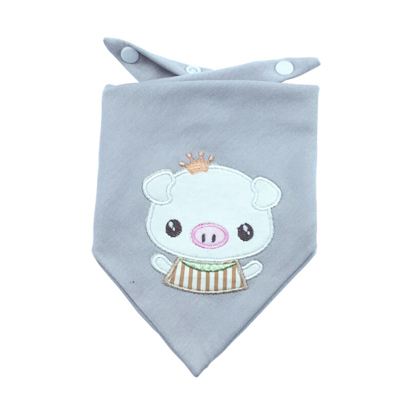 Slabbers Katoen Borduren Babyvoeding Schort Driehoek Bib Meisje Jongen Voeden Sjaal Slabbetjes Burp Doek Bandana Speeksel Handdoek: CZJ005C5