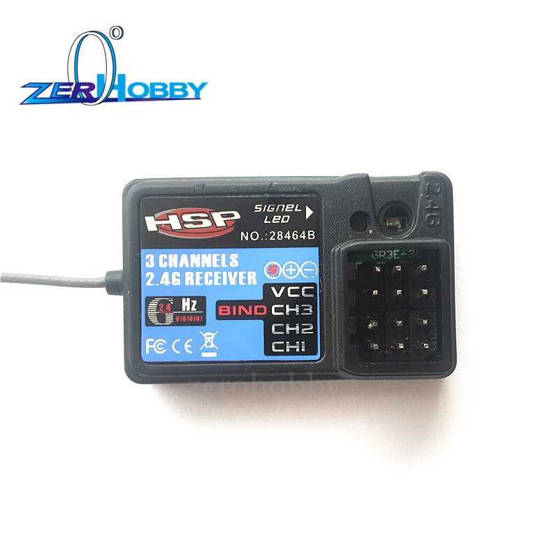 HSP 2.4GHz 3 kanaals ontvanger 28464B (HSP-2.4GHz) 3 kanaals ontvanger voor HSP Wind Hobby speelgoed sport: 2P