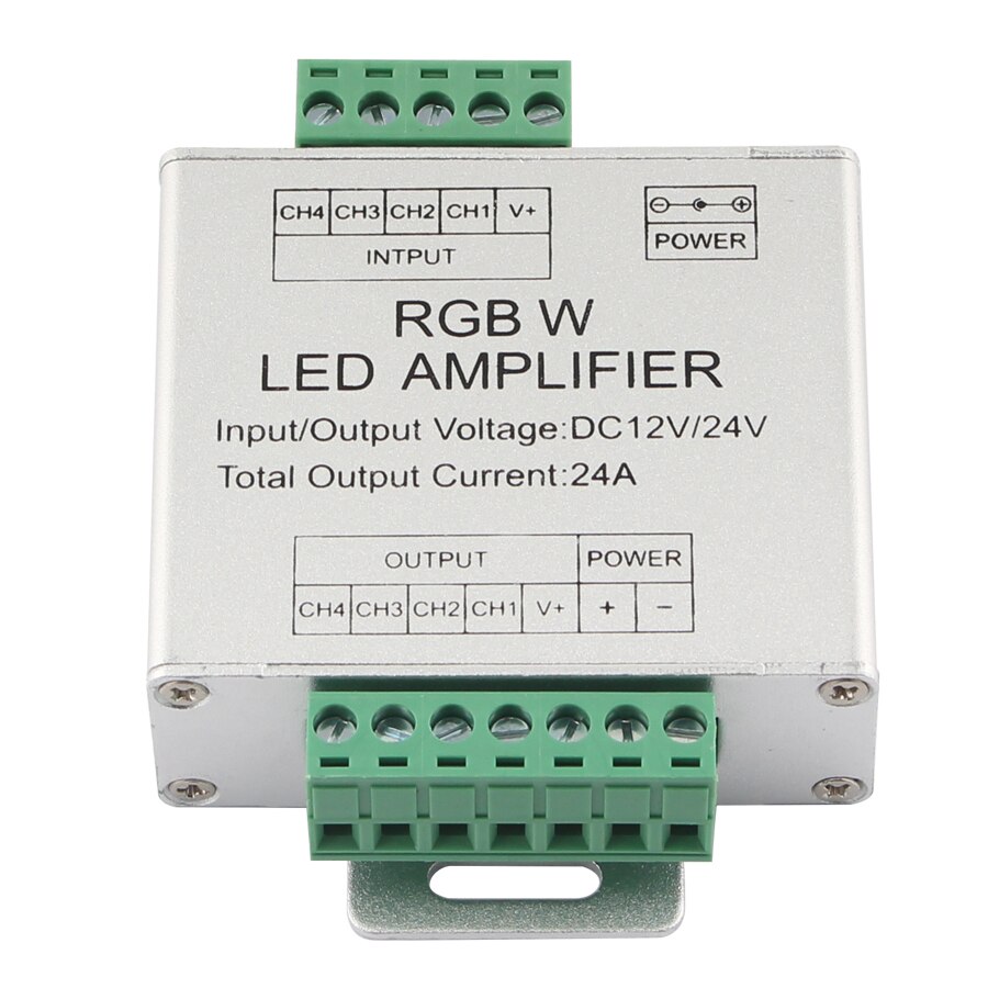 LED RGBW RGB Controller Amplifer Voltage 12V - 24V LED Controller RGBW RGB Maxload Power 144 Applicable Lights 3528 5050 Strip