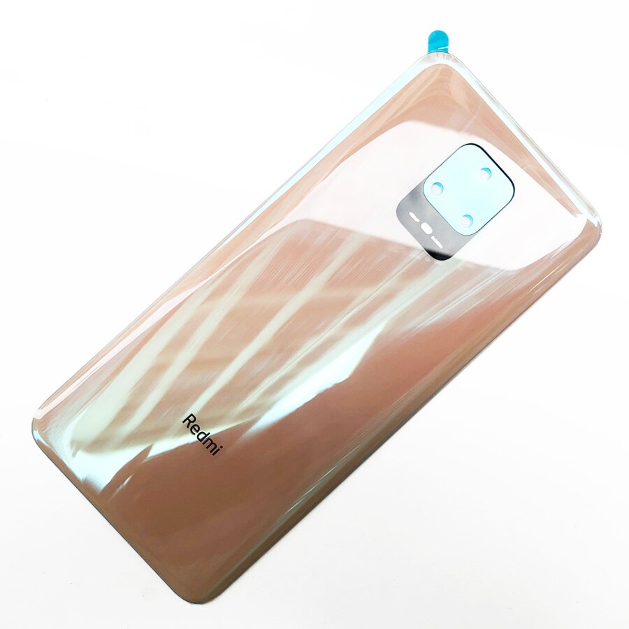 100% Origineel Voor Xiaomi Redmi Note 9S / Note 9 Pro Max Batterij Cover Deur Achter Glas Behuizing Case terug Batterij Cover Vervang: Pink  ( 48mp )