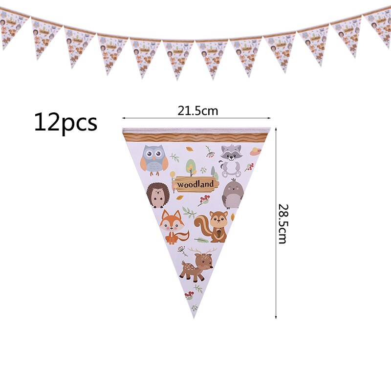 Forest Theme Party Decoration Hedgehog Owl Fox Napkin Plate Cup Jungle Animal Tableware Baby Shower Kids Birthday Party Supplies: B10-1set