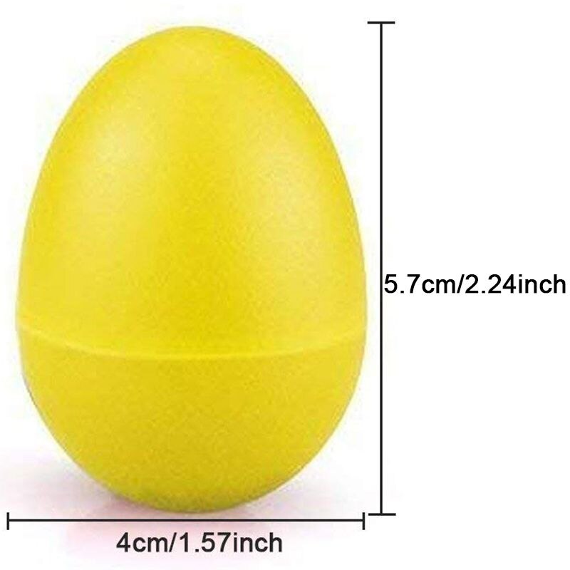 12 Stuks Plastic Ei Shakers Set Met 4 Verschillende Kleuren, Percussion Musical Ei Maracas Kind Kinderen Speelgoed