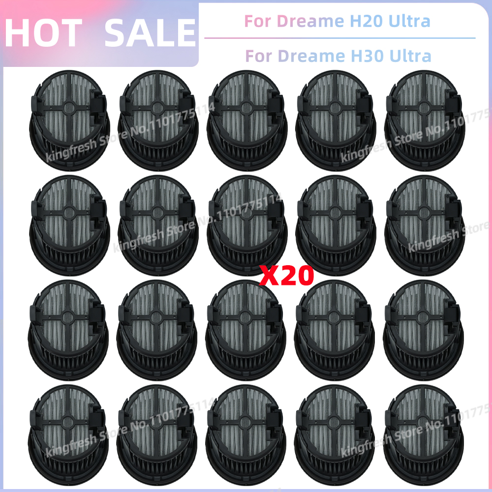 Compatibile con Dreame H14 pro / H14 doppio / H20 pro più / H13 pro / H20 ultra / H30 ultra Parti di Ricambio per Aspirapolvere Spazzola a Rullo Filtro Hepa Accessori: Beige