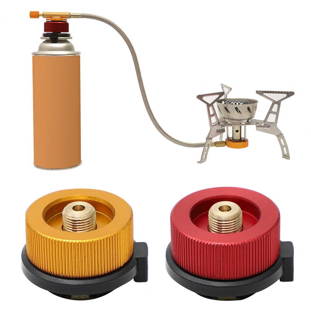Convertidor de Gas, adaptador de función de autocierre redondo, cilindro largo, herramienta de conversión de tanque de aire al aire libre,