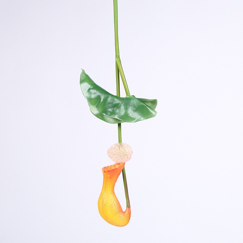 Nepenthes Artificial Plants Bedroom Decoration Hanging Flower Vine DIY Decor For Home Wedding Banquet Photo Background: Yellow