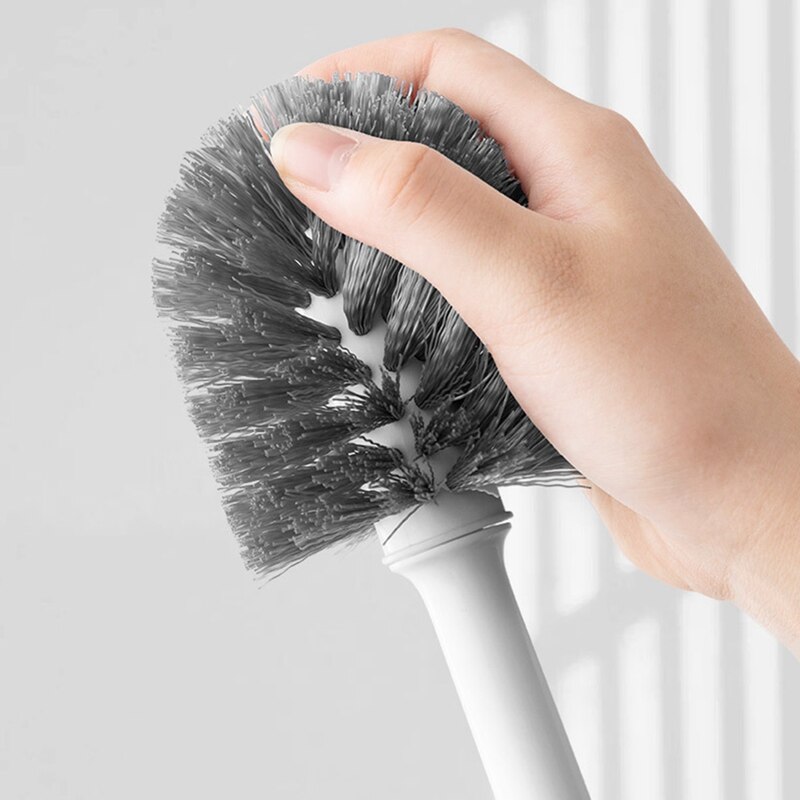 Toilet Plunger and Brush, Bowl Brush and Plunger Combo with Holder for Bathroom Cleaning, 2-In-1 Heavy Duty Plunger Set