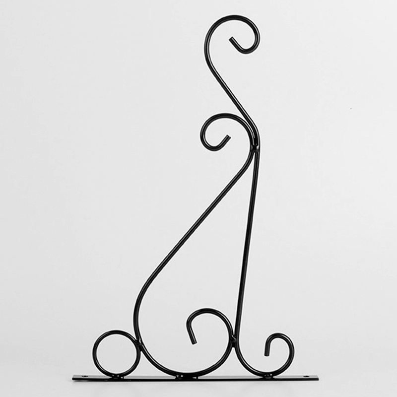 1 Pc Plant Beugel Hanger Muur Ijzeren Mand Haak Thuis Tuin Yard Accessoires Decors Bloemen Houder Potten 260*205mm: Black